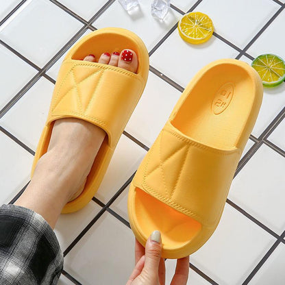 Eva Thick-soled Slippers  Women  Men  Summer Home Indoor Bathroom Bath Soft Bottom Non-slip Slippers