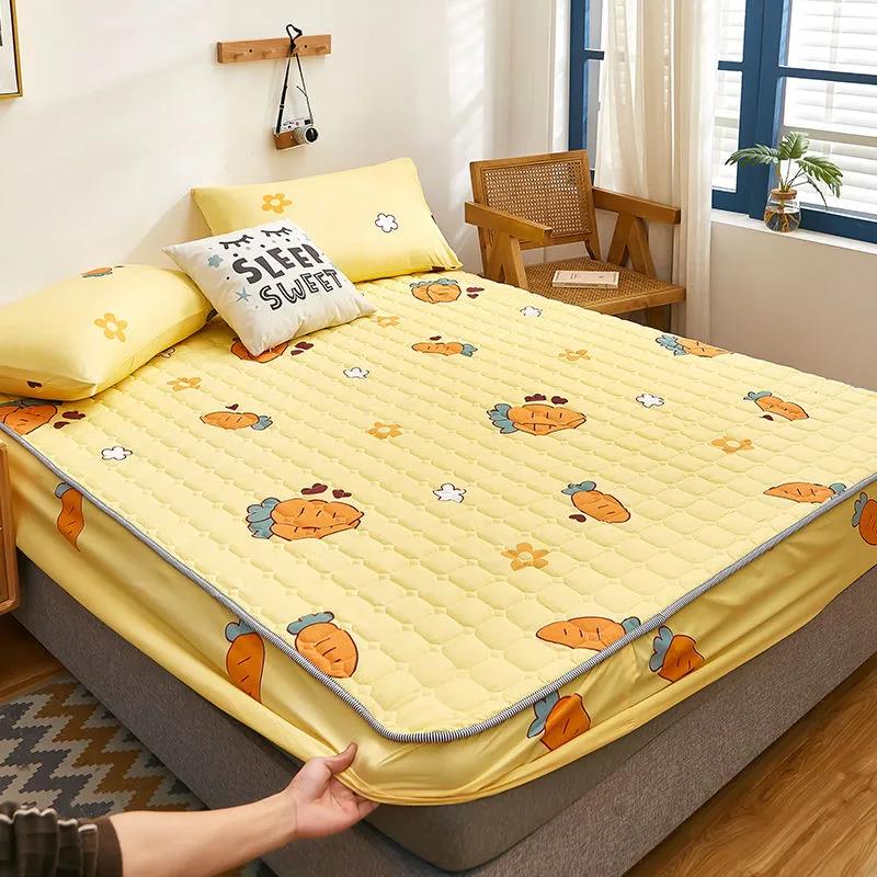 Large Non-slip Mattress Cover Thick Quilted Bed Cover Cover Simmons Mattress Protection Cover Dust Cover