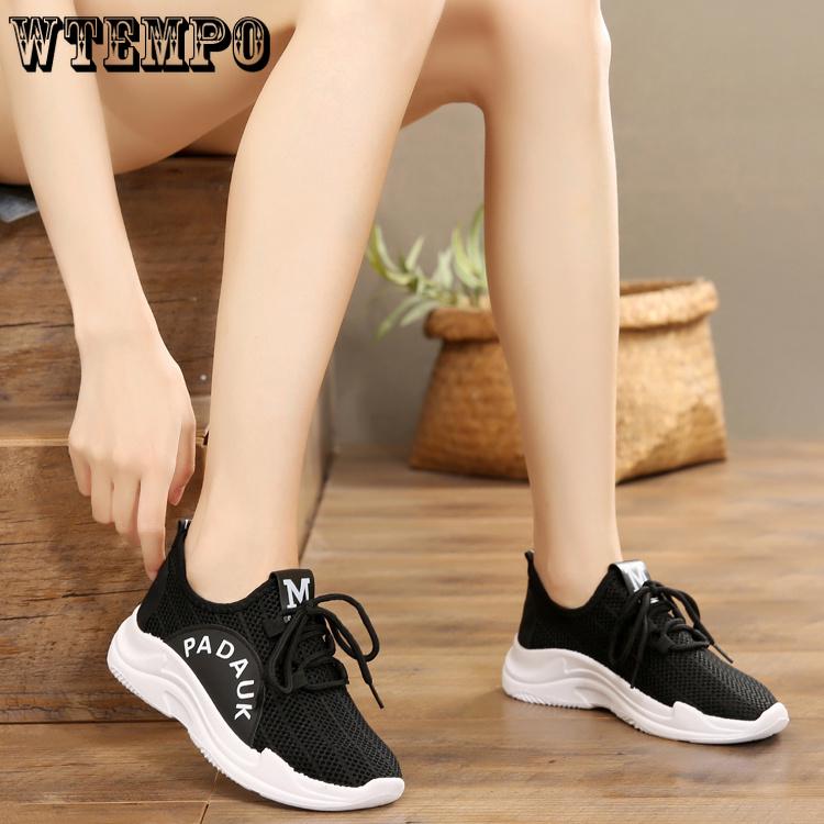 Cloth Shoes Women's Shoes Net Shoes Solid Color Breathable Casual Shoes Sports Running Shoes