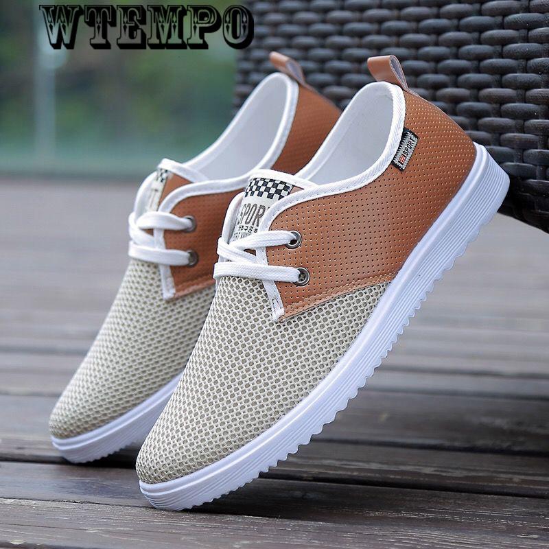 Summer Men's Casual Shoes  Trend Breathable Mesh Shoes Hollow