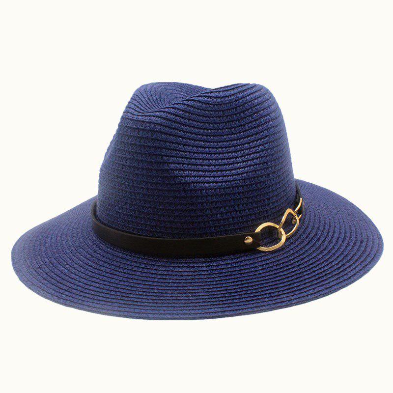 Khaki Straw Hat Men Panama Caps Summer Style Sun Hat Beach Holiday Classic Male Hats