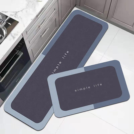 Kitchen Mount Into Door Door Pad Two-piece Bathroom Anti-slip Door Pad Dirty Waterproof Oil-proof Entry Carpet