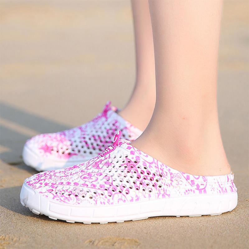 Summer  Hole Shoes Summer Seaside Baotou Slippers Sandals Large Size Women's Shoes Bird's Nest Shoes Beach Shoes