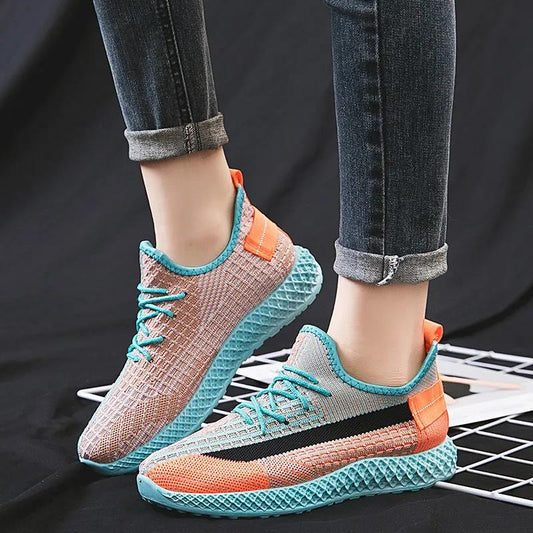 Women's Spring Summer Travel Breathable Mesh Casual Shoes Female Plus Size Sneakers Versatile Soft Sole Running Sports Shoes