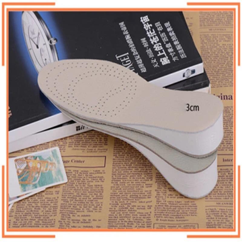 Women's Heightening Insoles Martin Boots Special Breathable Deodorant Inner Heightening Insoles Men's Heightening Pads Full Cushion Cowhide Insoles