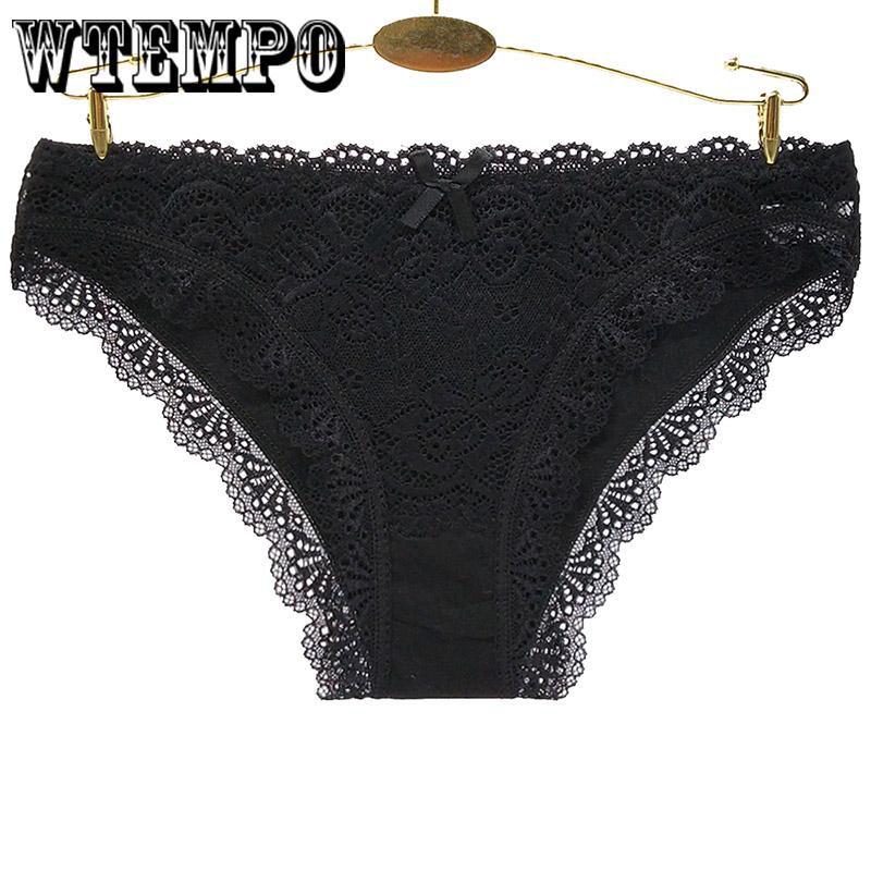 WTEMPO 6 Pcs/Lot  Women Seamless Underwear Sexy Lace Lady Underwear Woman Panties