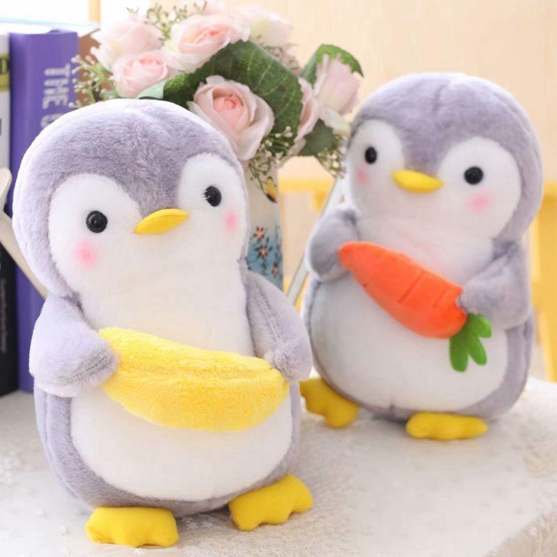 Lovely Little Penguin Doll Soft Plush Cute Toy Fruit Penguin Doll Kids Sleep Plush Doll Children's Birthday Gift