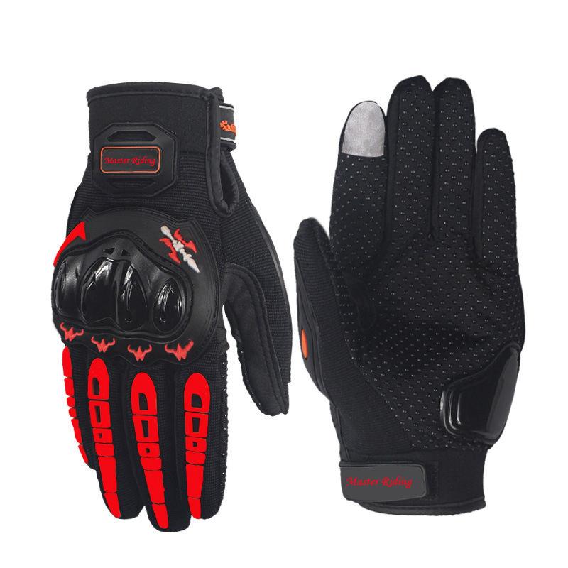 Motorcycle Gloves Four Seasons Men and Women Off-road Bike Riding Gloves Anti-fall Anti-collision Sunscreen Gloves Riding Equipment Supplies