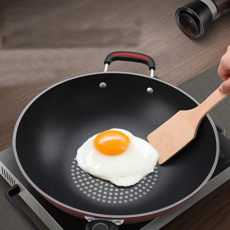 Frying Pan Wok Household Wok Pan with Pancake Non-stick Pan Cookware Family Dinner No Lampblack Frying Pan