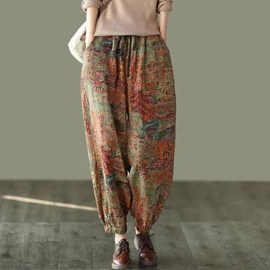 Women's Spring and Autumn Loose Long Pants Female Summer Large Size Thin Casual Harem Pants