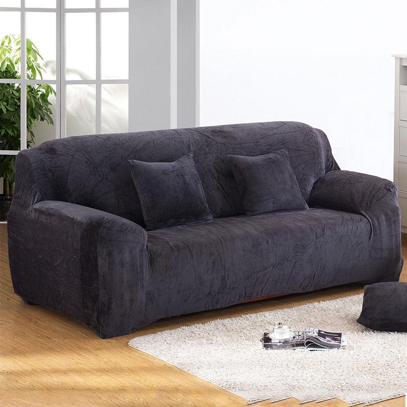 Thicken Plush Elastic Sofa Covers for Living Room Universal All-inclusive Sectional Couch Cover Sofa Cover 1/2/3/4 seater