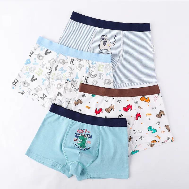 Cotton Boys Boxer Underwear Football Stretchy Kids Boy Shorts Bottoms Kids Clothes for 9 10 11 12 Years Old