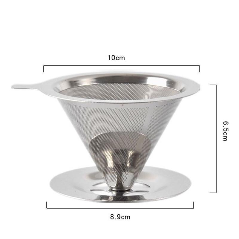 1pcs Stainless Steel Reusable Strainer Tea Coffee Strainer Fine Strainer Steel Drain Kitchen Accessories Tea Accessories