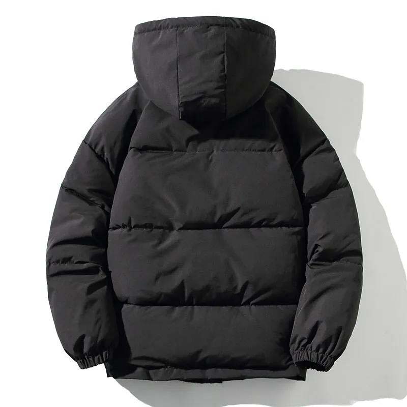 Men's Down High Quality Padded Warm Winter Jacket with Hood Padded Duck Down Jacket