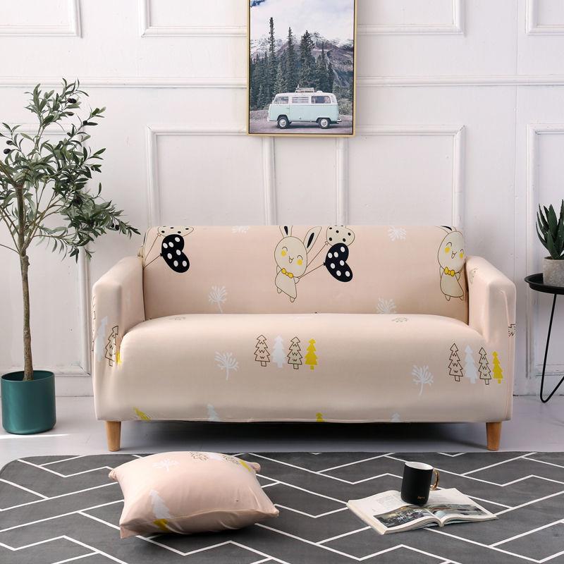 Spandex Sofa Slipcovers Tight Wrap All-inclusive Couch Cover Furniture Protector Modern Elastic Sofa Cover for Living Room