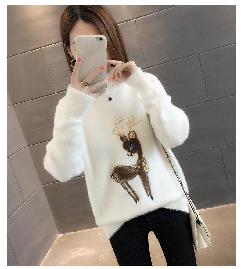 Autumn and Winter Mohair Sweater Fashion Knit Bottoming Shirt Loose Short Women's Top