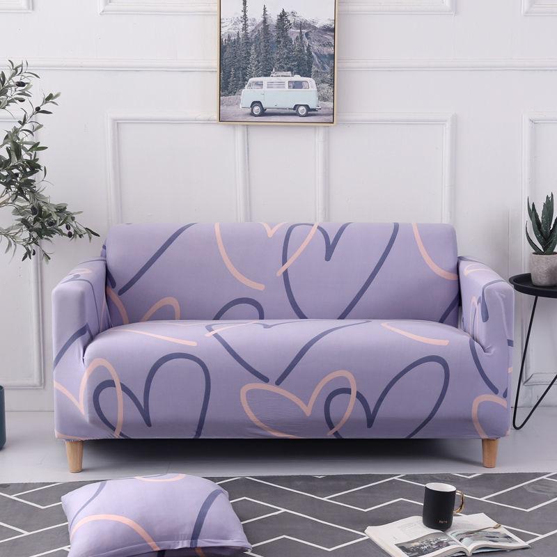 Spandex Sofa Slipcovers Tight Wrap All-inclusive Couch Cover Furniture Protector Modern Elastic Sofa Cover for Living Room