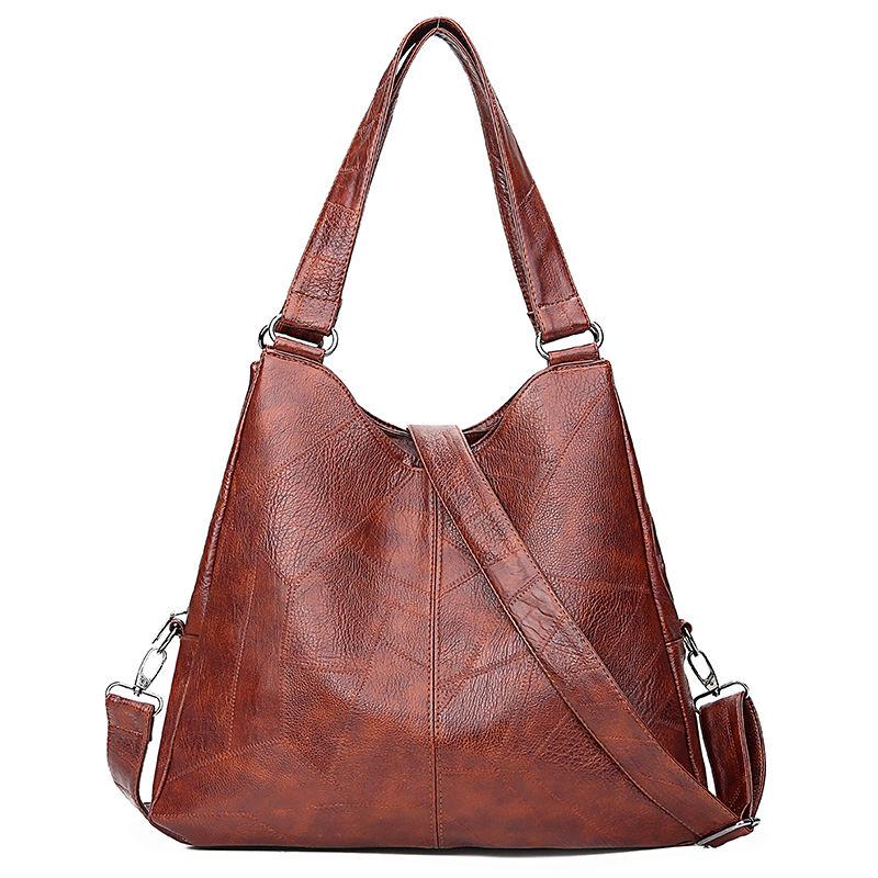 European and American style Shoulder Handbag Trendy wild Woman bag Leather bag Big capacity