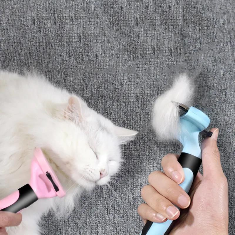 Cat Comb Pet Grooming Combs Dogs Matted Hair Remover Float Cat Hair Cleaner Pet Supplies Arc Comb Head Cats Hair Combing Floating Hair Combs Brush