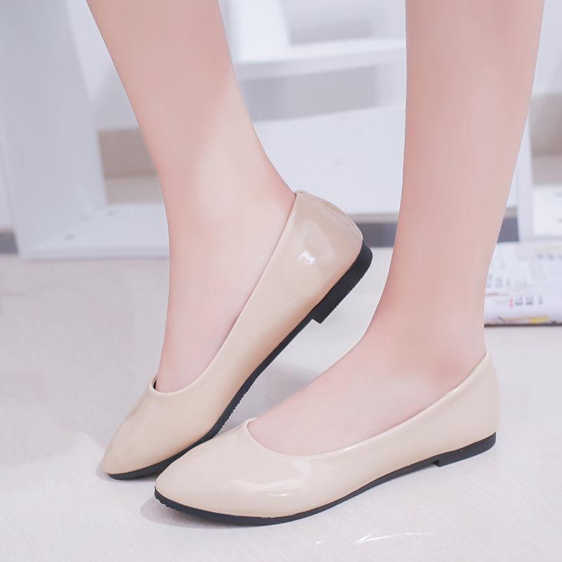 Spring Flat Shoes Leisure Slip on Loafers Four Seasons Women's Flat Shoes Comfortable Loafer Shoes Pu Leather Moccasins