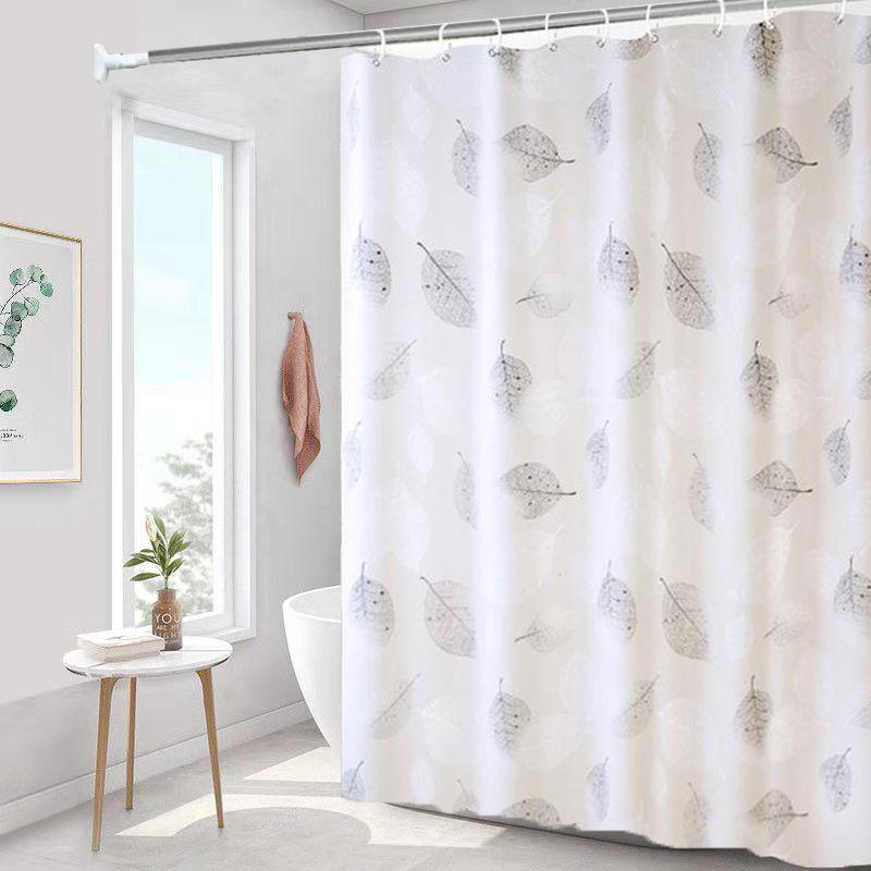 Bathroom Waterproof Curtain, Mildew Proof Shower Curtain, Shower Partition Curtain, Shower Curtain, Bathroom Curtain, Free Perforation