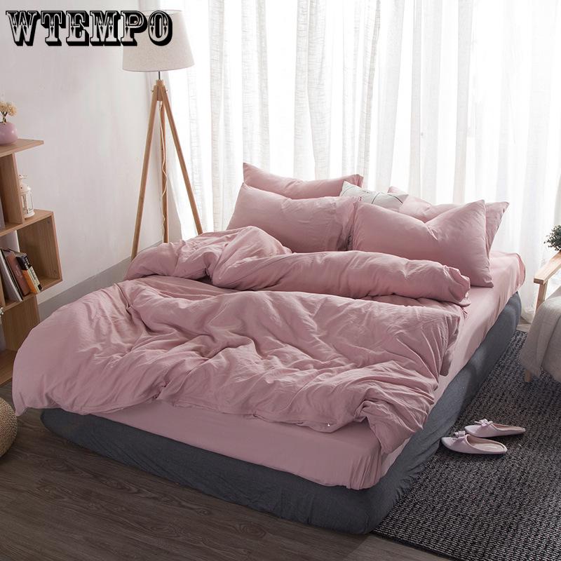 4pcs Bedding Set Sheet Set Knitted Textile Cotton Comfort Duvet Cover Set Quilt Cover