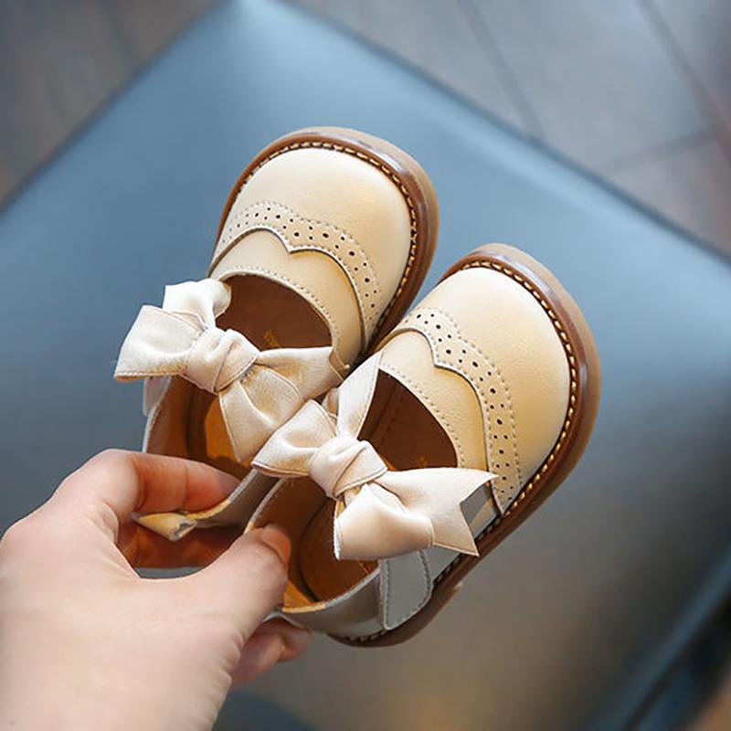 Women's Baby Shoes Soft Bottom Children's Princess Shoes 0-1-3 Years Old Toddler Shoes Spring and Autumn Baby Single Shoes Girls Small Leather Shoes