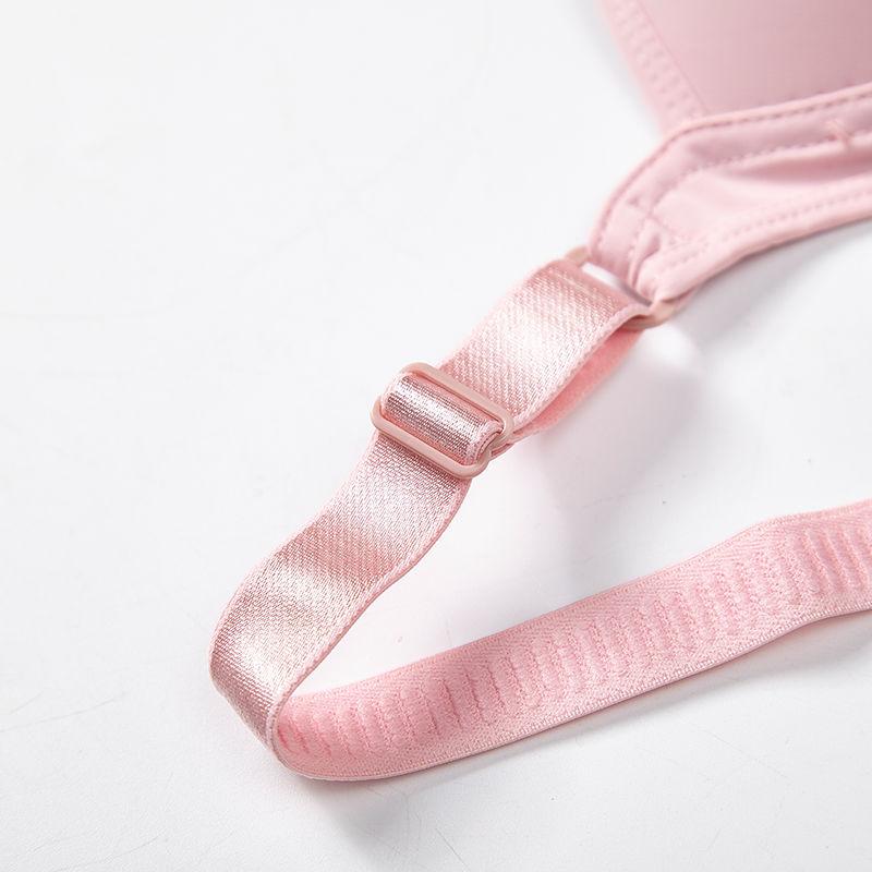 Large Size Thin Breathable Gather No Steel Ring Bra Women's Underwear Anti-sagging Adjustable Breast Bra Underwear Women