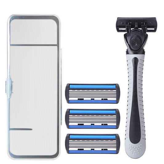 Facial Hair Cleaner Manual Razor Unisex Stripper Manual Double-sided Knife Holder 5-layer Induction Blade