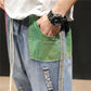 Male Student Hong Kong Style Jeans Men's Loose Straight-leg Pants Wide-leg Pants Trendy Cropped Trousers