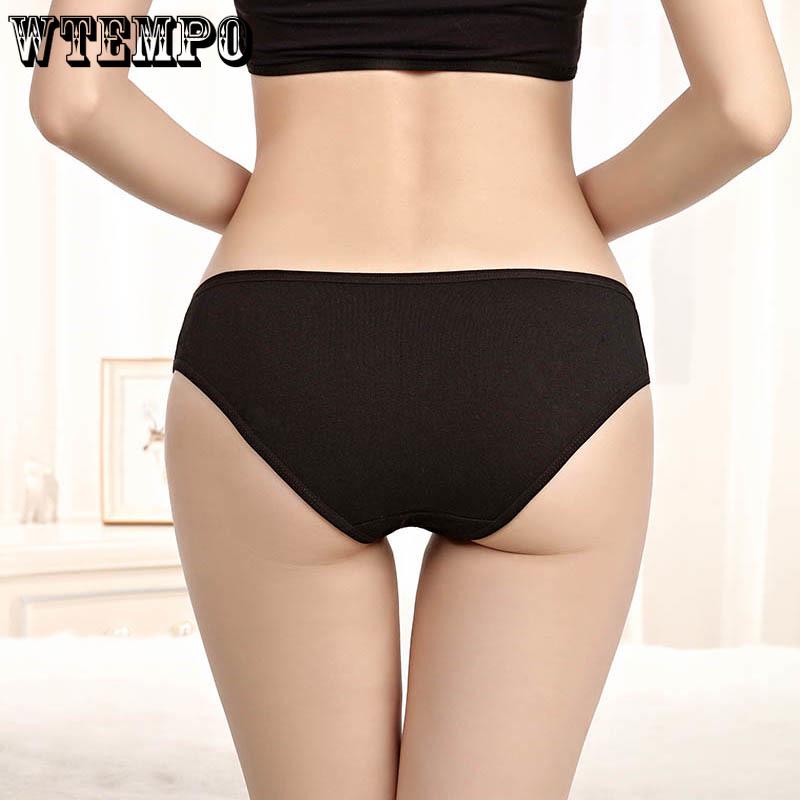 WTEMPO 6 Pcs/Lot Brand Ladies Underwear Women Panties Cotton Sexy Briefs Female Intimate Lingerie