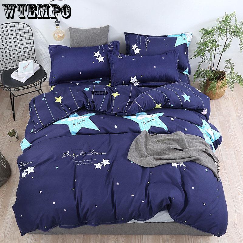 Soft Duvet Cover Set Bedsheet Pillowcase Love Hear Pattern Bedding Set