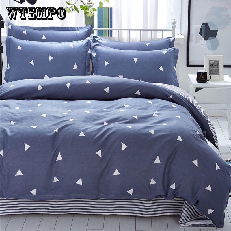 Home Textile Gypsophila Bed Linens 4pcs Bedding Sets Duvet Cover Bed Sheet Duvet Cover Set