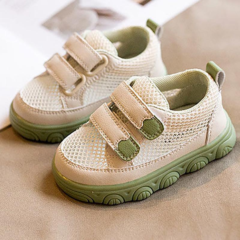 Baby Breathable Net Shoes Spring and Summer Soft Bottom Female 1-3 Years Old Net Surface White Shoes Baby Toddler Boys and Toddler Shoes Summer