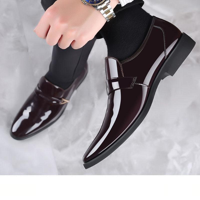 Spring and Summer Pointed Toe Shoes Male Youth Korean Version of The British Fashion Men's Business Shoes Casual Shoes