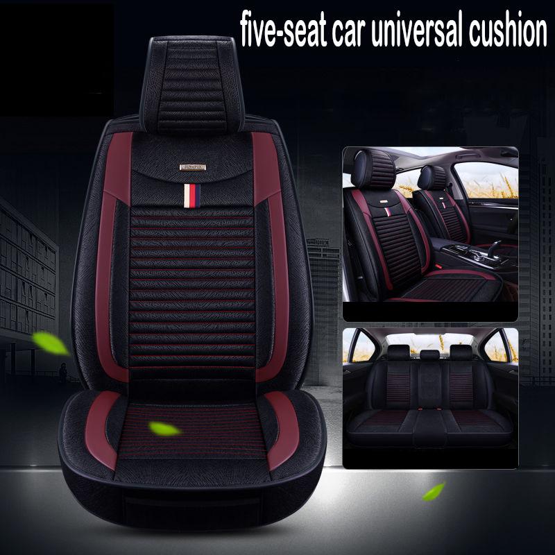 5 seats Universal car seat cover Waterproof Car Seat Cover Universal 9 set Auto Seat Cushion