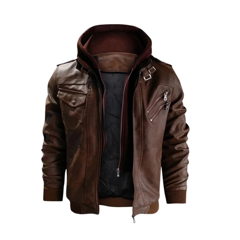 Men's Leather Jackets Autumn Casual Motorcycle PU Jacket Biker Leather Coats Brand Clothing EU Size