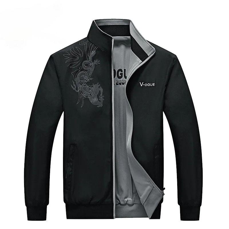 Double-sided Men's Jacket Spring and Autumn New Products Casual Jacket Men's Middle-aged and Young Men's Large Size Double-sided Jacket Boys Clothes