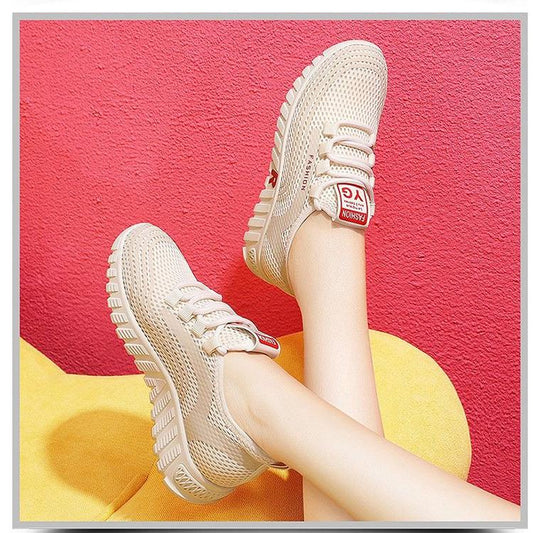 Women's Casual Anti-Slip Sport Walking Sneakers Running Shoes Breathable Outdoor Sports Flat Shoes