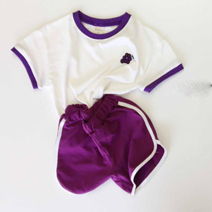 Korean Children's Clothing Baby Children's Suit Summer Cute Fruit Pattern Short Sleeve Shorts Casual Suit