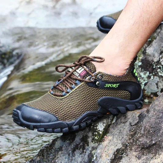 Outdoor Hiking Shoes Men's Shoes Breathable Sports Shoes Casual Shoes Non-slip Net Shoes Travel Hiking Shoes Student Fitness Shoes