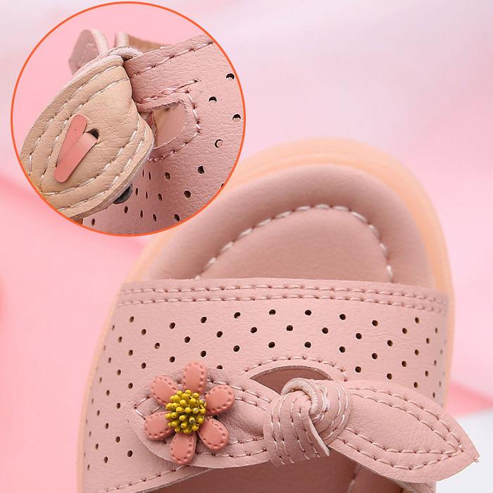 Girl's Summer Sandals Big Girls' Soft Sole Princess Sandals Non Slip Solid Color Outdoor Beach Sandals