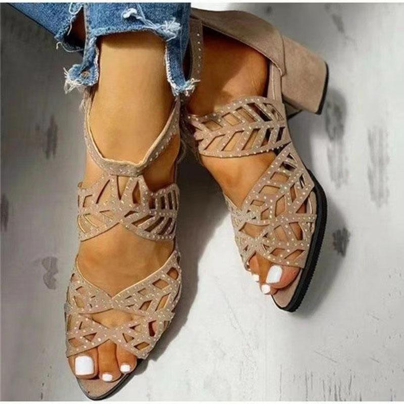 Women Summer Wedge Sandals Fashion Fish Mouth Pumps Sexy Hollow Out Shoes