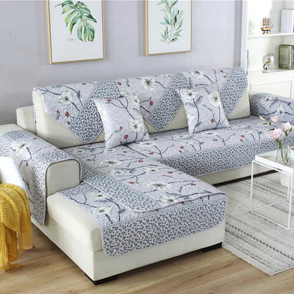 Sofa Cover for Living Room Soft Non-slip L Shaped Slipcover Modern Corner Sofa Covers 1-4 Seats