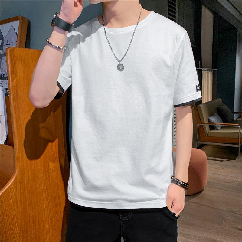 Men's Short-sleeved T-shirt Loose Cotton Half-sleeved T-shirt Summer New Style