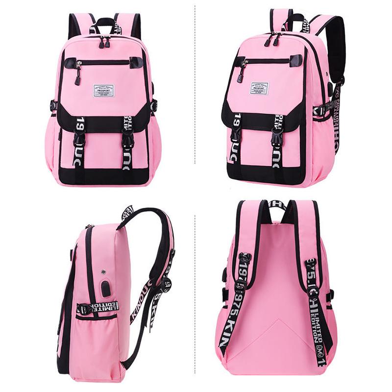 Female Elementary School Students Fashion Lightweight School Bag Junior High School Students Large Capacity Backpack