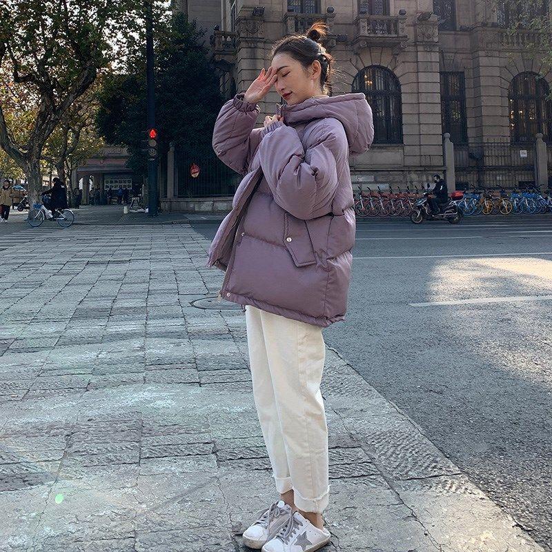 Winter Fashion Trend of Down Cotton Jacket Women's Short Korean Style Loose Warm and Comfortable Bread Jacket