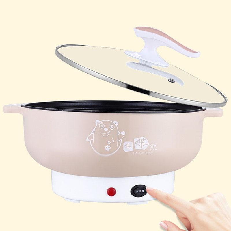 Electric Frying Pan Multi-function Electric Pot Student Dormitory Mini Electric Skillet Small Electric Pot Household Non-stick Pot