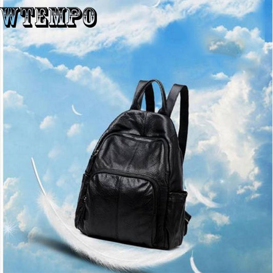 Female Backpack Casual For Women Pu Leather Backp Pack Shoulder Cross Bags Travel School