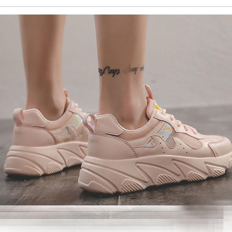 Summer Hollow Breathable Sports Shoes Flat Casual Women's Shoes Net Shoes Running Shoes